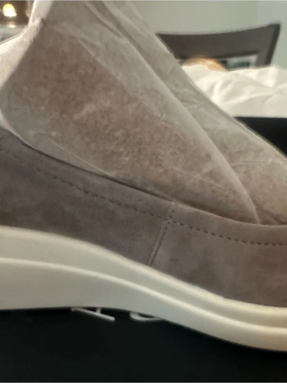 Naturalizer Gray Low Wedge Slip-On Flats